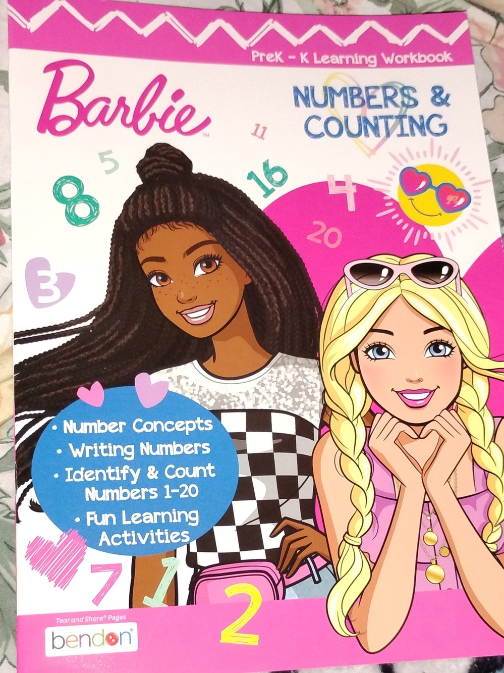 Barbie Kids Numbers & Counting Workbook - Pink
